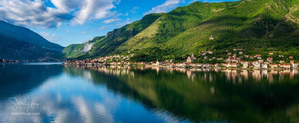 Small village of Prcanj on coastline of Gulf of Kotor in Montenegro. Prints available in my store