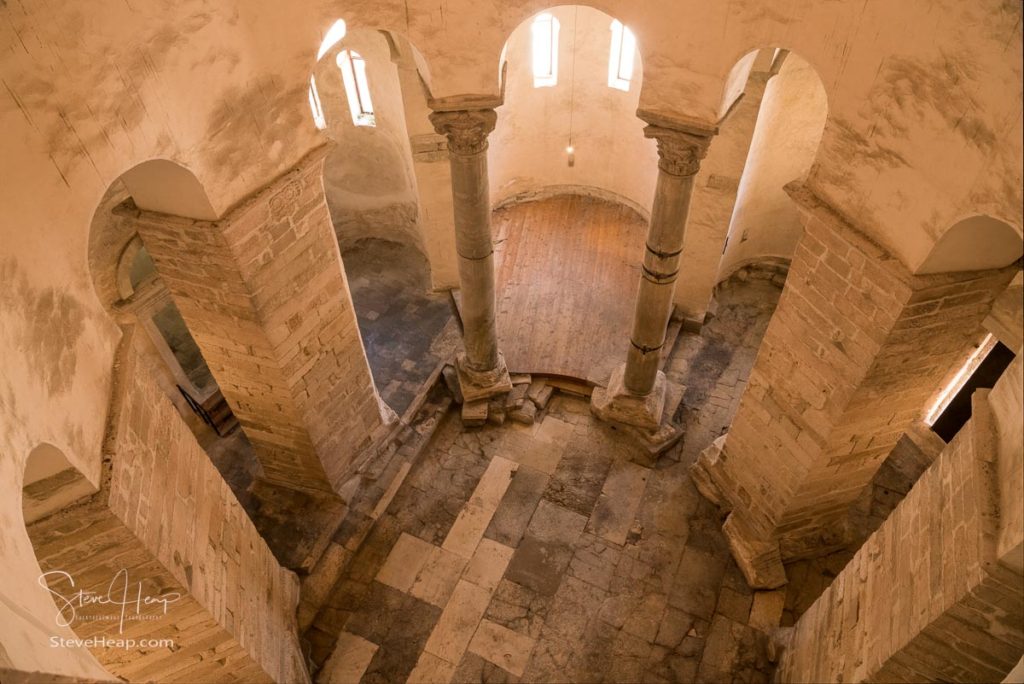 Interior of St Donatus's church in the ancient old town of Zadar in Croatia