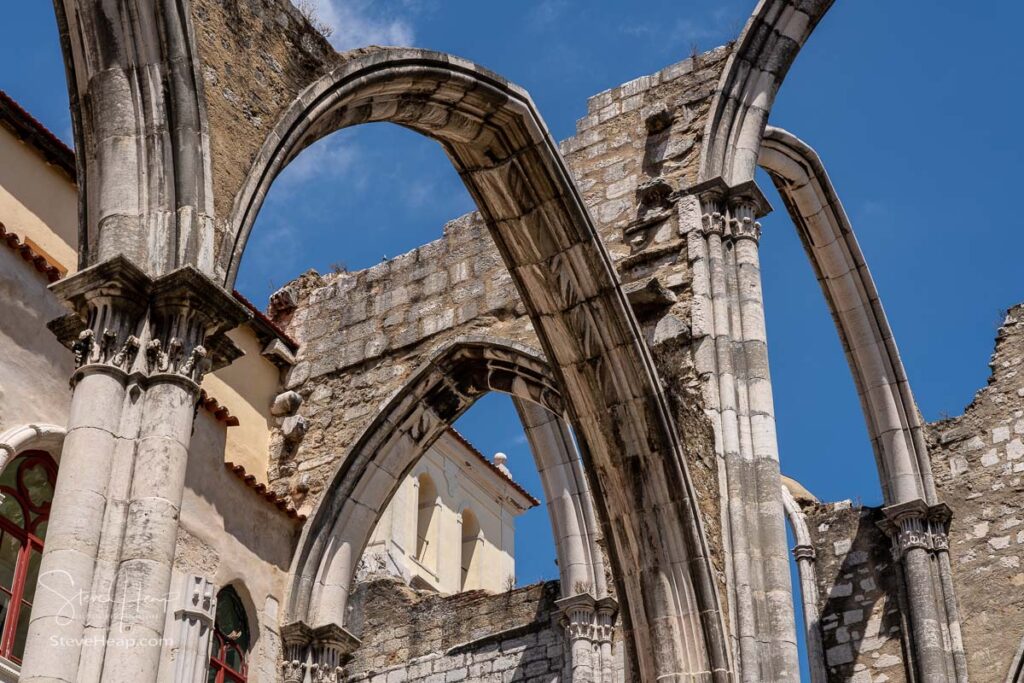Convent of Carmo in Lisbon damaged in the major earthquake in 1755