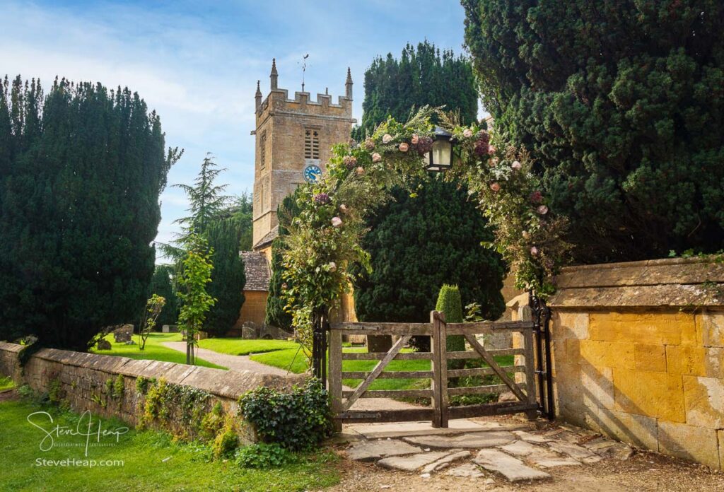 Stanway House and St Peters Church near Stanton in the Cotswolds in Gloucestershire. Prints in my online store