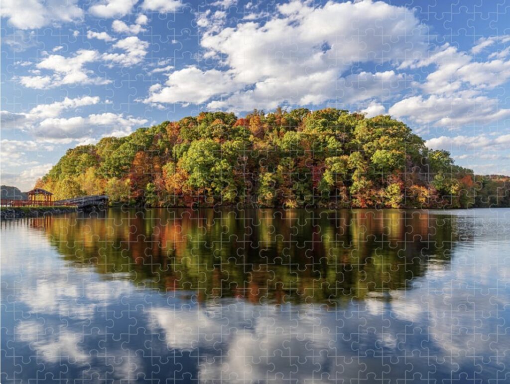 How about a 500- or 1000-piece jigsaw of the Cheat Lake fall colors? Looks pretty tricky!