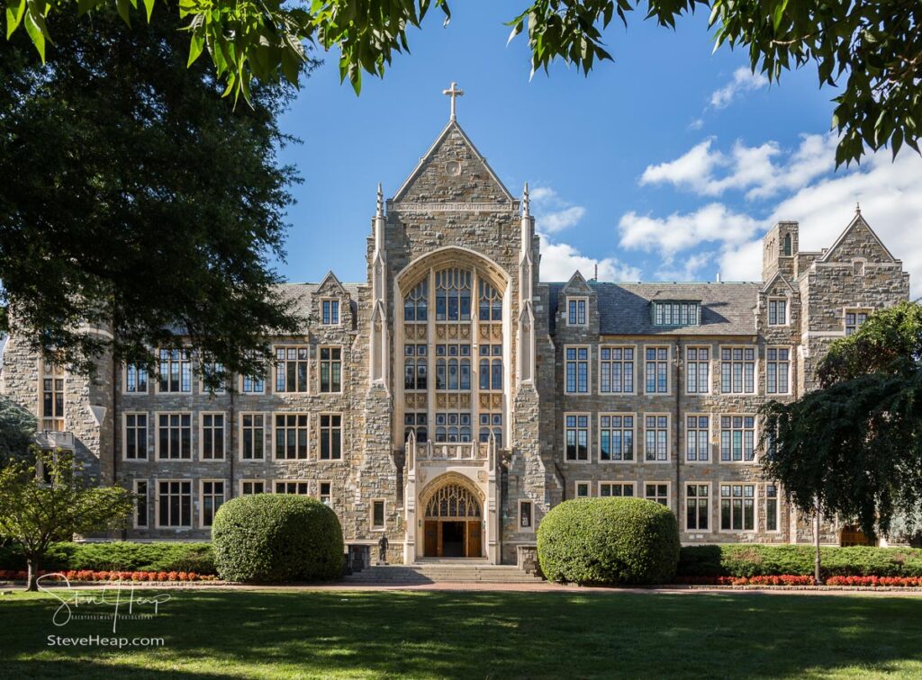 White-Gravenor is a classroom building that also houses offices for the dean of Georgetown College. Built in 1933. Washington DC. Prints available here