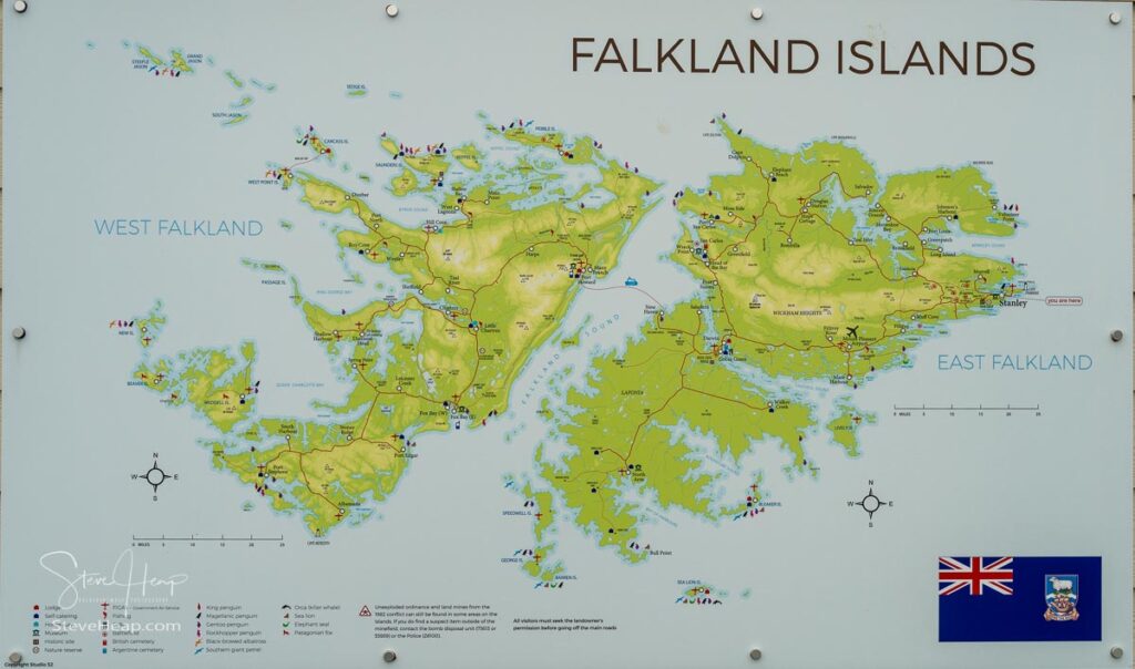 The Falkland Islands Map by the maritime museum