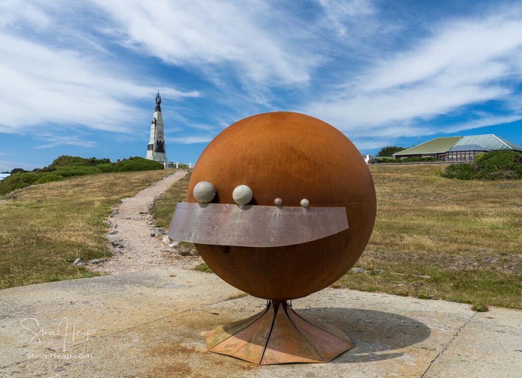Solar system on the coastline in Stanley