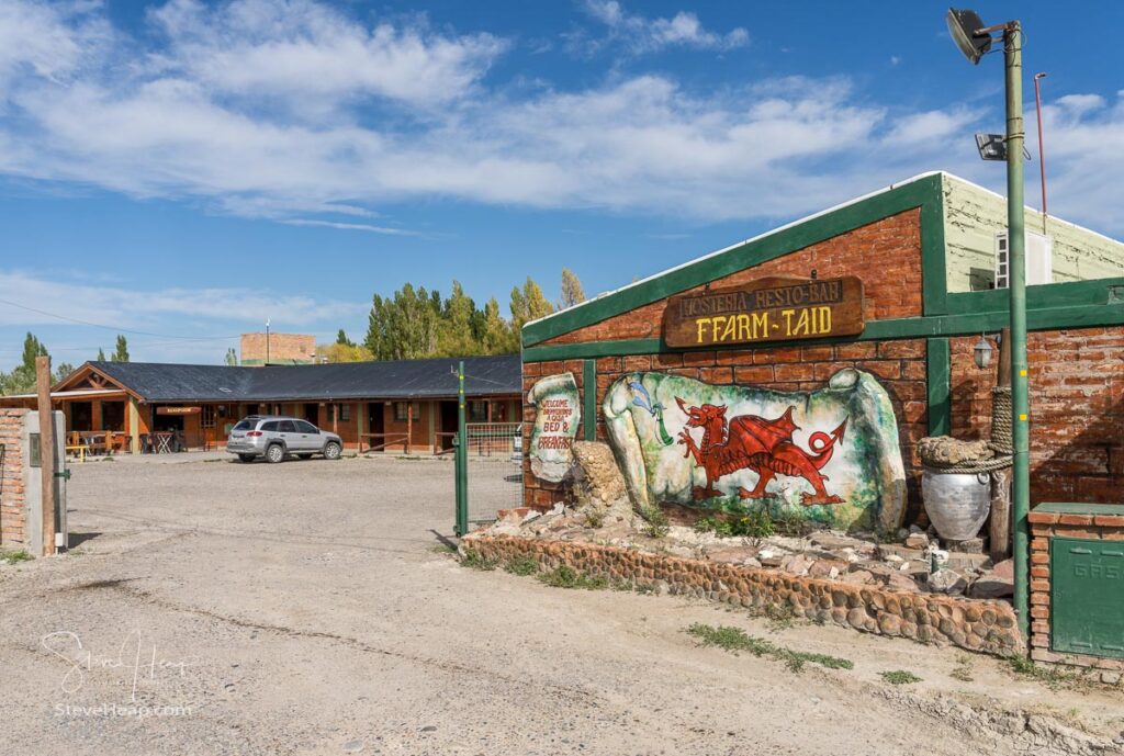 Welsh motel near Trelew in Argentina