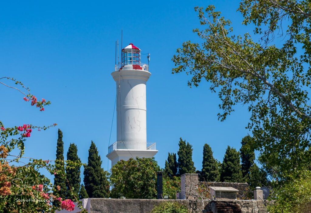 Old lighthouse giving tourists a bird's eye view of Colonia del Sacramento