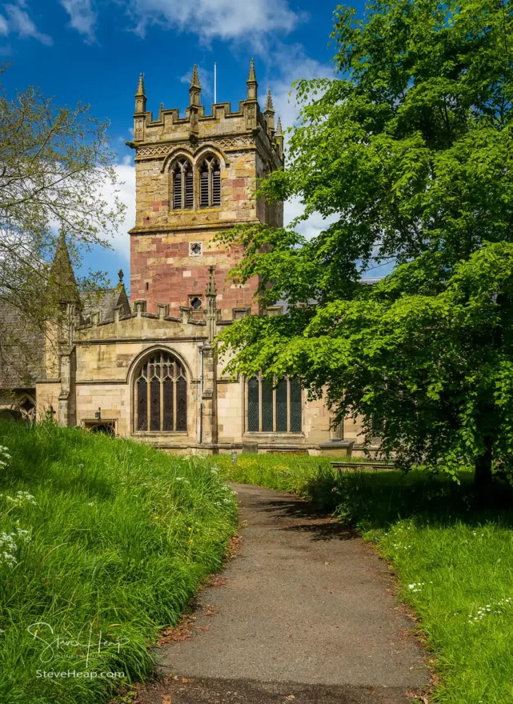 The Parish Church of St Mary's sits in the center of town