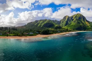 Tunnels Beach on the Hawaiian Island of Kauai