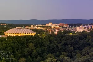 Moon Rising over Morgantown WV