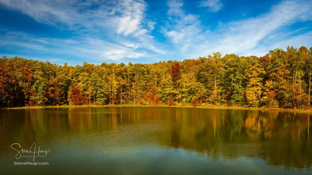 Coopers Rock reservoir in the Fall
