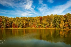 Coopers Rock reservoir in the Fall