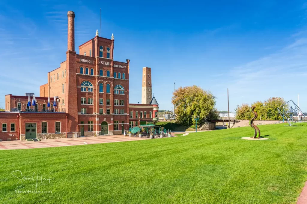 The old Dubuque Star Brewery on the riverbank near the harbor. Prints available in my online store