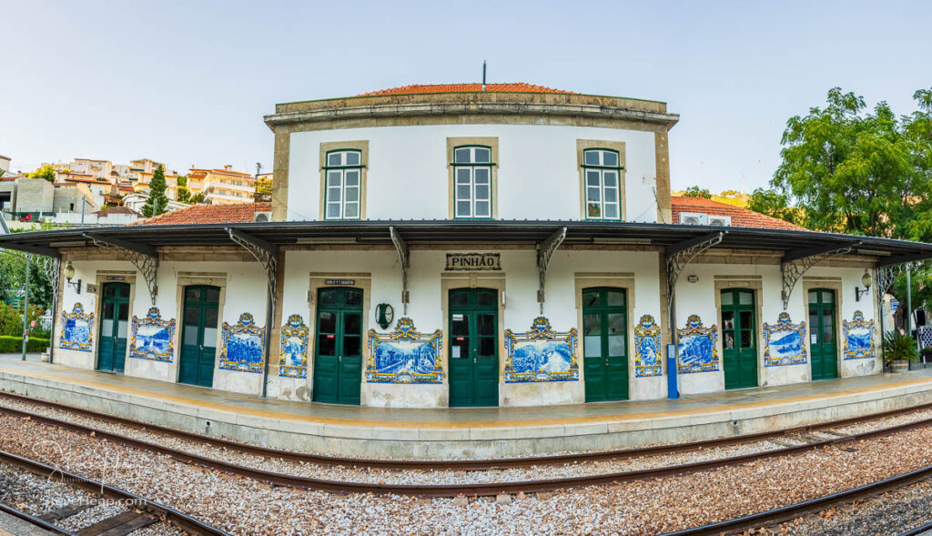 Glazed tiles by J. Oliveira, depicting the Douro region and Port wine making activities. The tiles were made in Aveiro, Portugal, in 1937