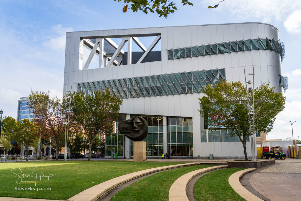 Famous River Center Branch Library in the River Center area of Baton Rouge, the state capital of Louisiana