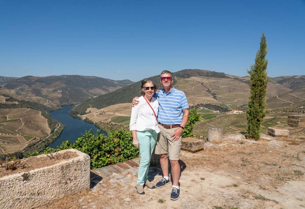 The author and his wife by the Douro River in Portugal
