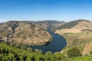 A picnic in the hills above Pinhao in Portugal