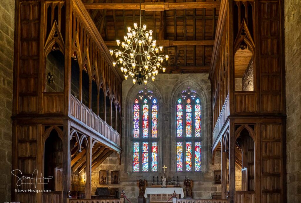 Chapel inside the palace of the Dukes of Braganza in Guimaraes in northern Portugal