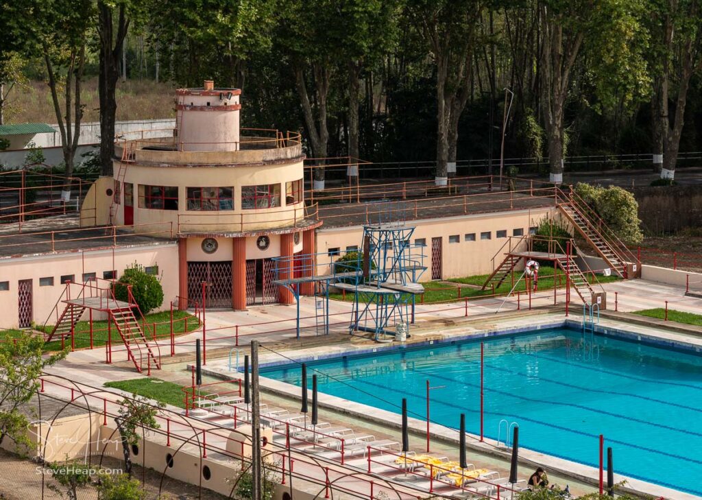 Olympic size swimming baths in the grounds of the historic Curia Palace Hotel in Anadia