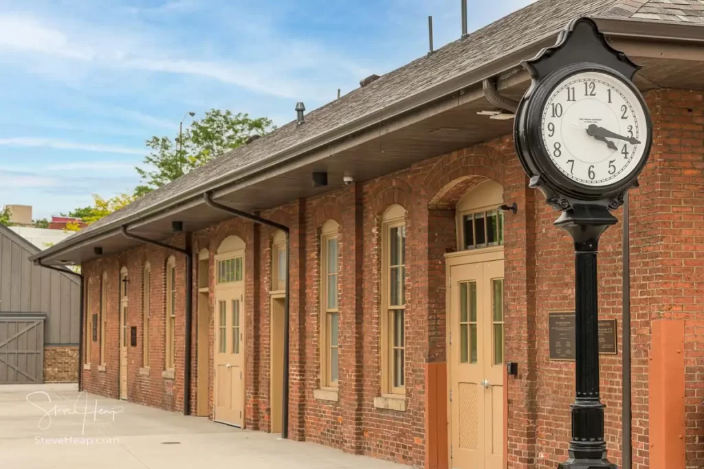 Restoration of the old Union railway station booking office in Morgantown, West Virginia