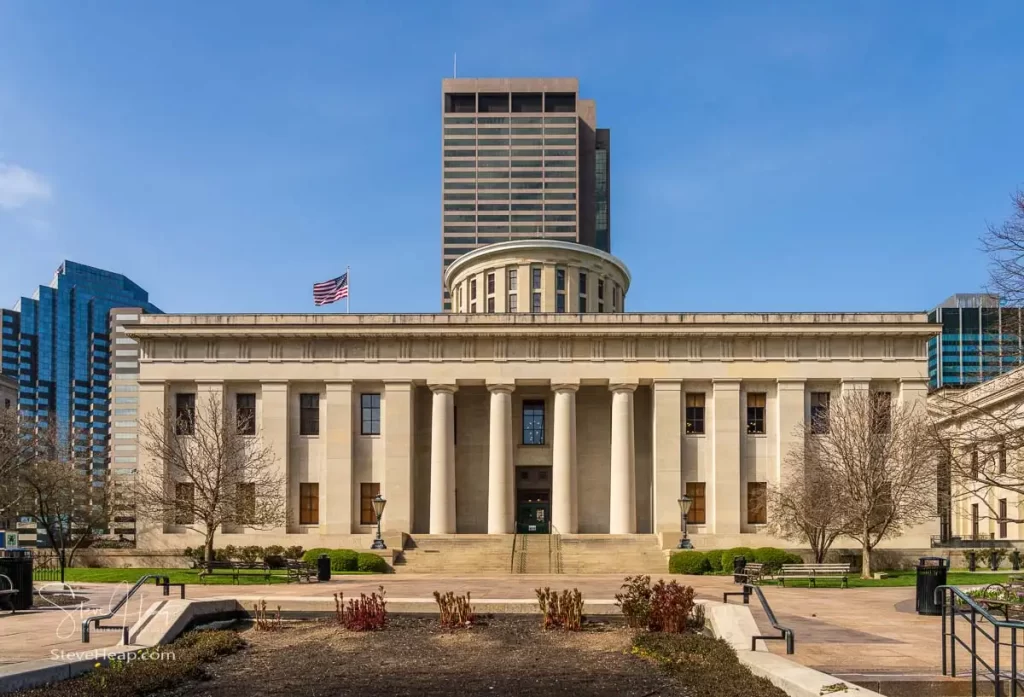 The State Capitol of Ohio in Columbus