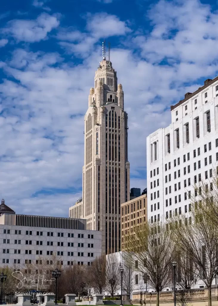 The LeVeque Tower built in the 1920s and used for apartments