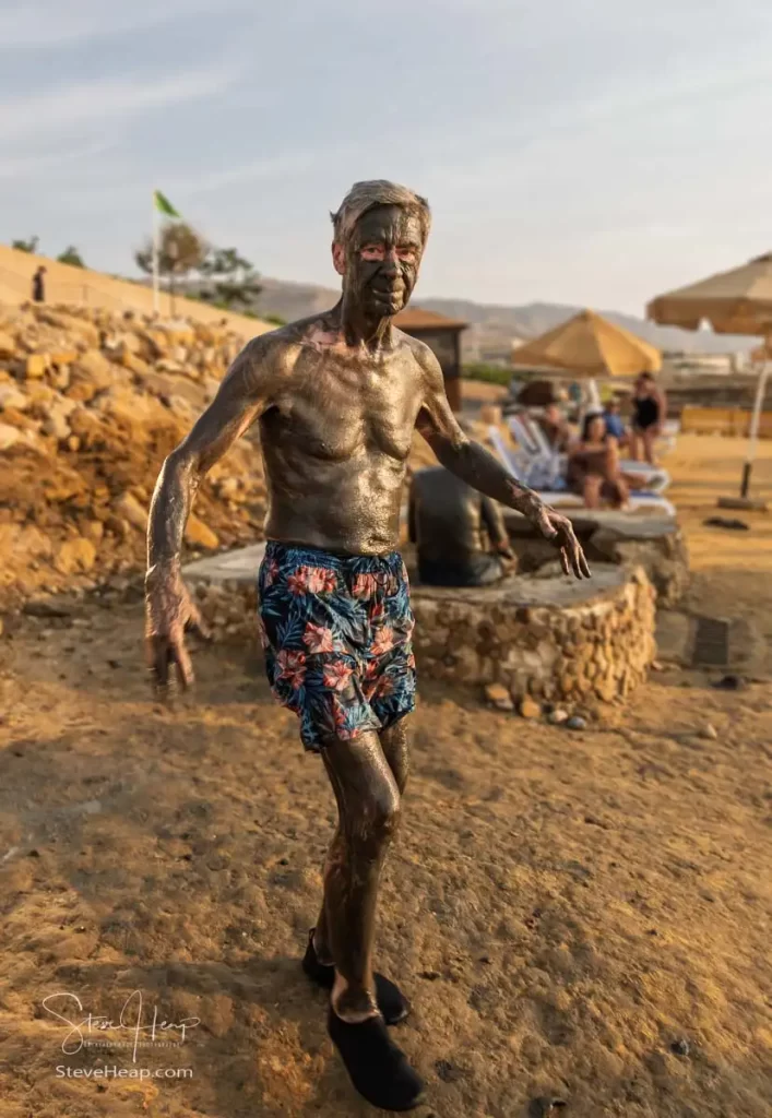 Not a sight you want to see every day. Dead Sea mud