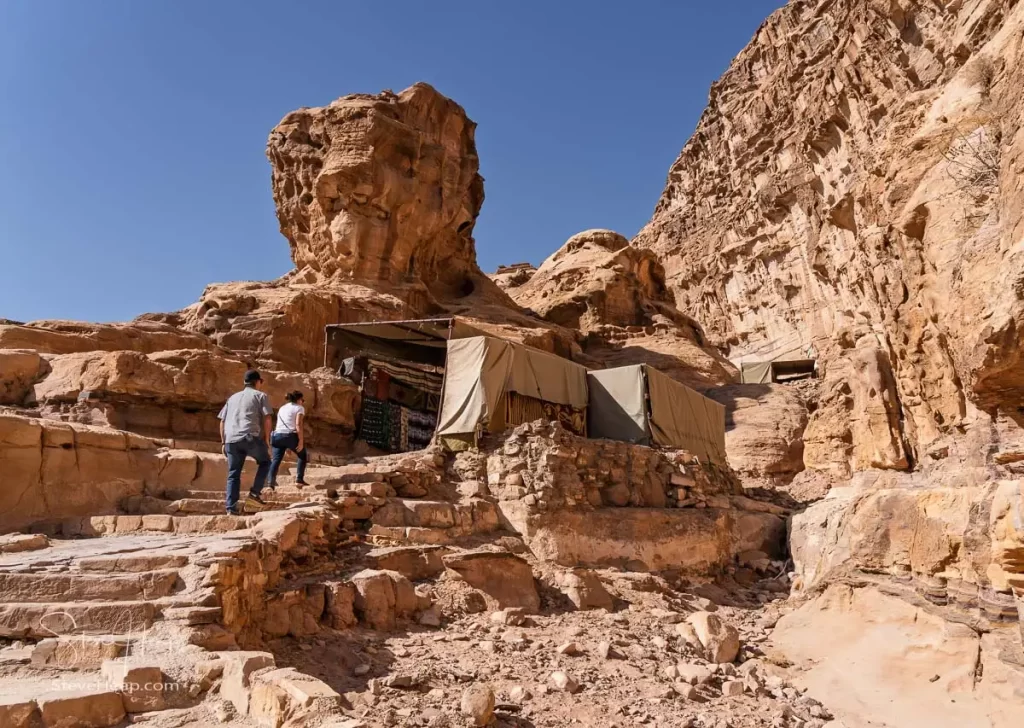 Shops on the trail to Ad Deir or the Monastery from Petra