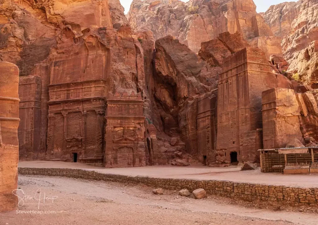 Street of Facades in the outer Siq of Petra