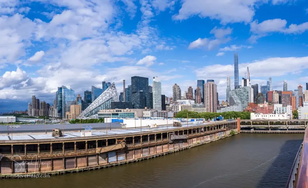 The departure from the Manhattan Cruise Terminal in New York City for our cruise to Iceland